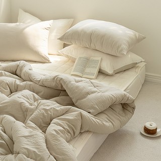 shez Home 韓國製Shake Milk水洗棉被, 米色