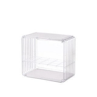 壓克力透明收納盒, 白色的