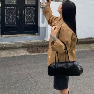 SORIDAL 女士 Bambam 大容量蝴蝶結法棍單肩托特包