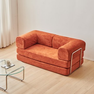 동서가구 스너피 패브릭 모듈 압축소파 1500 방문설치, 오렌지