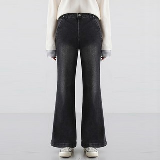 피핀 여성용 숏/기본/롱 기장 세미 부츠컷 스판 데님 팬츠 710898