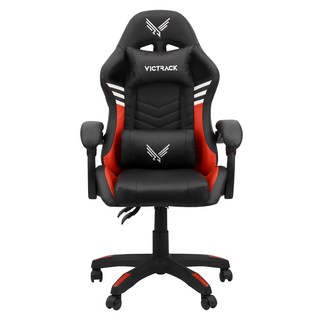 VICTRACK Light 可調節角度 電競電腦辦公椅 A-02, 黑色, 紅色