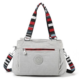 MINDESA 女用休閒斜背旅行包 DBZ9624, 淺灰色