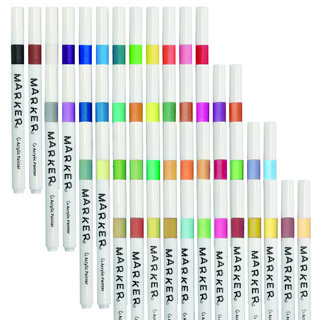 觸感壓克力麥克筆組, 1套, 48色
