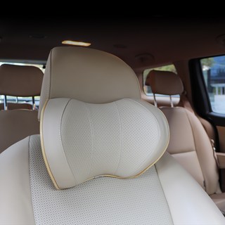 VRONCO 車用記憶棉頸枕, 淺褐色, 2個