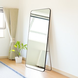 베라스코 대형 스퀘어 2in1 스탠드 벽걸이 전신거울, 블랙
