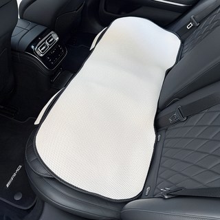 지엠지모터스 여름 통풍 울트라 에어매쉬 3중구조 자동차 시트커버 3인방석 뒷좌석, 화이트, 1개