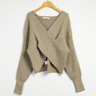 Another Twee 女款Breti羅紋交叉裹身針織衫 tnt0690