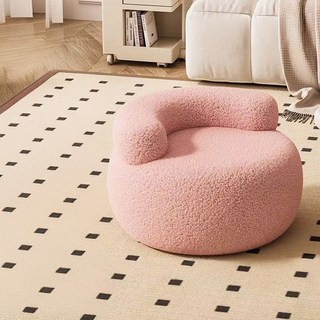 soonZAM 感性設計靠背型奶油色沙發, 粉紅色