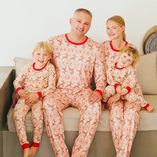 VAENAIT BABY Noel 聖誕家庭長袖棉質上下衣套裝