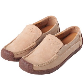 女款麂皮舒適樂福鞋船型鞋懶人平底鞋 TT230625