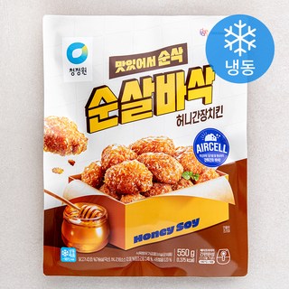 청정원 순살 바삭 허니 간장치킨 (냉동), 550g, 1개