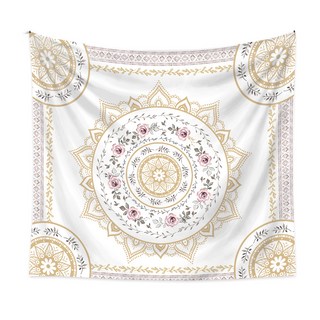 스타 무드있는 플라워 패턴 패브릭 포스터, TYPE 10