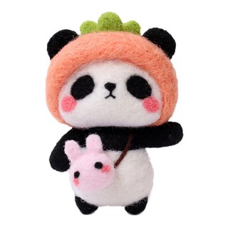 Iammini 戳戳樂羊毛氈針氈套組, 胡蘿蔔熊貓, 1套