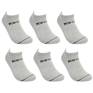 K2 Safety 女用運動跑步低筒中筒襪組, 灰色