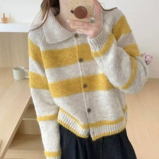 Market A 女款舒適柔軟糖果色針織開襟衫