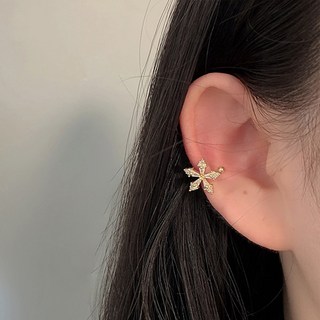 gelluna 女性時尚花朵花卉水鑽日常耳骨夾 P-611