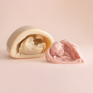 Angle Thing 石膏空氣清新劑製作矽膠模具 睡天使 2p, 單一顏色