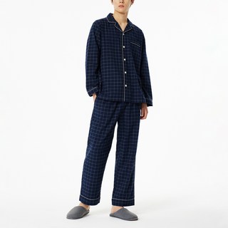 자주 남성용 플란넬 파자마 상하의 세트