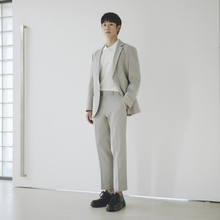 Mind Bridge 男款輕薄雙色織紋西裝外套 MXJK3107