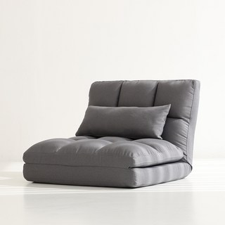 IWABI 舒適 折疊式 生活防水 布藝 沙發床, 深灰色