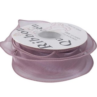 Gilgeuri 網紗歐根紗花束禮品包裝緞帶, 07紫, 1個, 9m