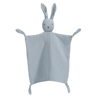 MK 兔寶寶手帕附件娃娃, 天藍色