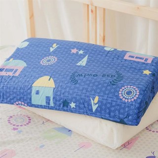 Mimo 米夢家居 原創夢想家園系列 純天然乳膠工學枕, 1個, 深夢藍