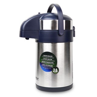 mir 按壓式真空熱水壺, 混色, 3L, 1個