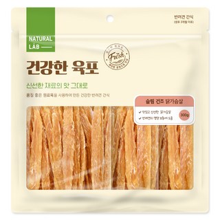 네츄럴랩 건강한 슬림 건조 육포 강아지 간식, 닭가슴살, 300g, 1개