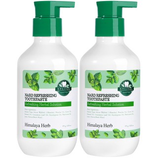 NARD 口氣清新按壓式牙膏, 2瓶, 370g