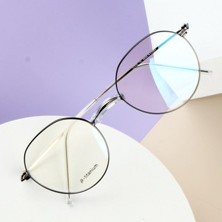 BEIMA 無鼻墊馬鞍鼻 N 雙色鈦金屬眼鏡框