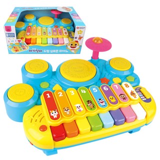 Bunny Land 碰碰狐小鯊魚鼓木琴鋼琴玩具, 混色