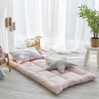 shez Home 孩童四季款午睡棉質薄墊, 粉色小象款