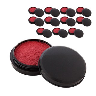 WHASHIN 便攜式圓形印泥 螺絲型, 12個