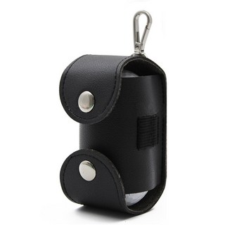 gosingle 高爾夫皮革雙扣2球球袋, 1個, 黑色