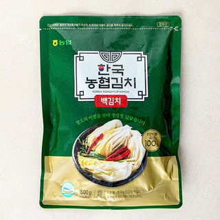 농협식품 한국농협김치 백김치, 500g, 1개