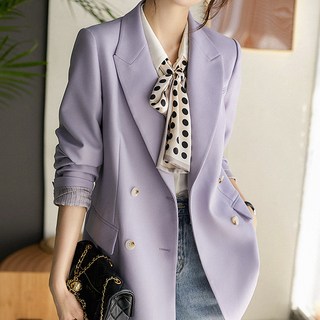 Awesomeful 女性Tania可反摺袖雙排扣外套