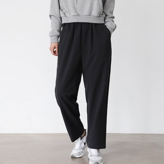 BBAEBBAE 女款鬆緊帶寬鬆西裝褲