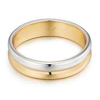 OST 女款雙環組合訂婚戒指