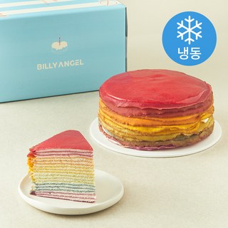 빌리엔젤 레인보우 크레이프 케이크S (냉동), 700g, 1개