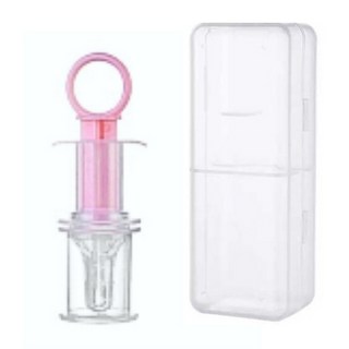 寵物餵藥器+收納盒, 淺粉色, 1組