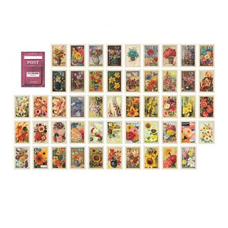 메이징초이스 우편 복고풍 스티커팩 세트, 1세트, B