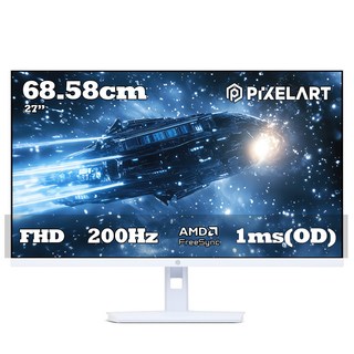 픽셀아트 FHD 200HZ 제로 베젤 게이밍 모니터, 68.58cm, PA2718W(무결점)