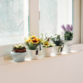 하이라인 써니씰 걸이형 철제 다용도 창틀선반 600, 아이보리, 1개