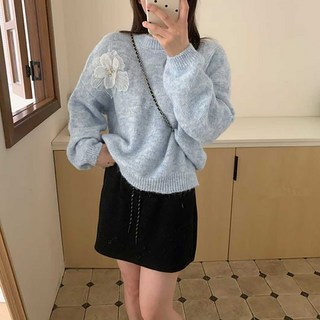 Paperments 女款 Silva 柔軟花朵針織毛衣 13062