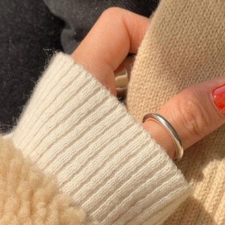 otn 女性簡約純銀戒指 2mm