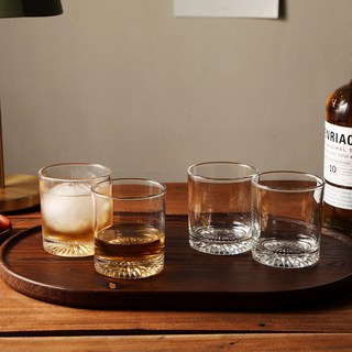 삼호유리 럭키글라스 온더락 위스키잔 255ml, 4개