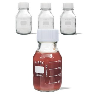 mir 250毫升刻度玻璃瓶, 250ml, 4瓶