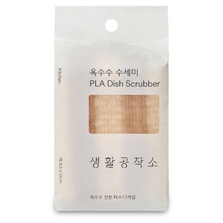 생활공작소 옥수수 수세미, 3개입, 1개